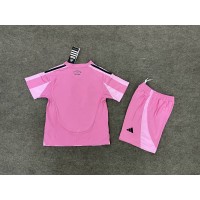 Camiseta Inter Miami Primera Equipación Replica 2025-26 para niños mangas cortas (+ Pantalones cortos)